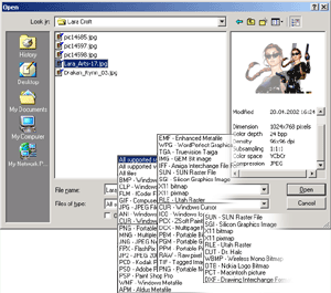 Open and Save Dialogs Toolkit Screenshot